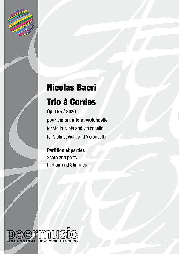 Trio à Cordes op.155&nbsp;&nbsp;für Violine, Viola und Violoncello&nbsp;&nbsp;Partitur und Stimmen