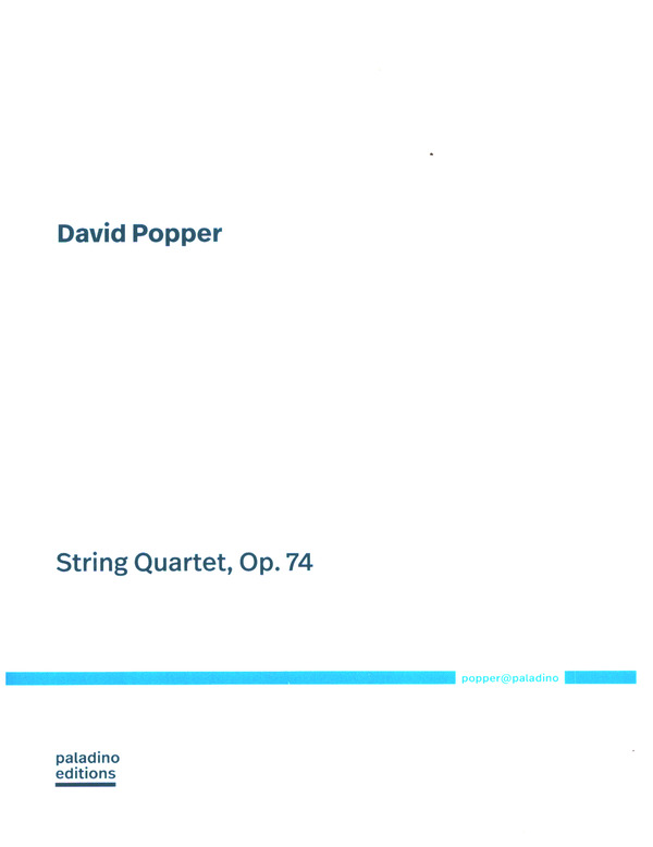 String Quartet op.74   for string quartet  score and parts 