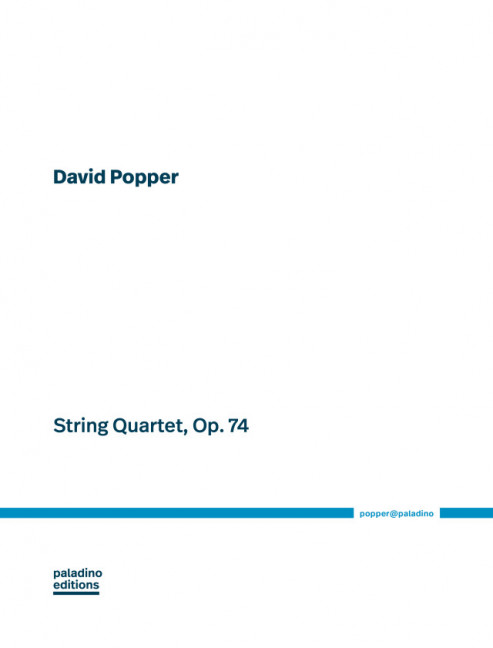 String Quartet op.74 &nbsp;&nbsp;for string quartet&nbsp;&nbsp;score and parts 