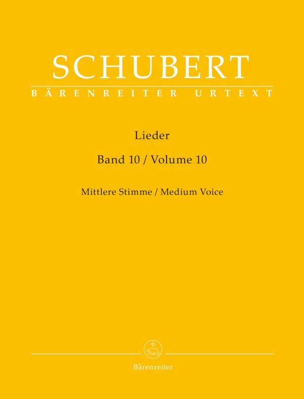 Lieder Band 10&nbsp;&nbsp;für mittlere Stimme&nbsp;&nbsp;