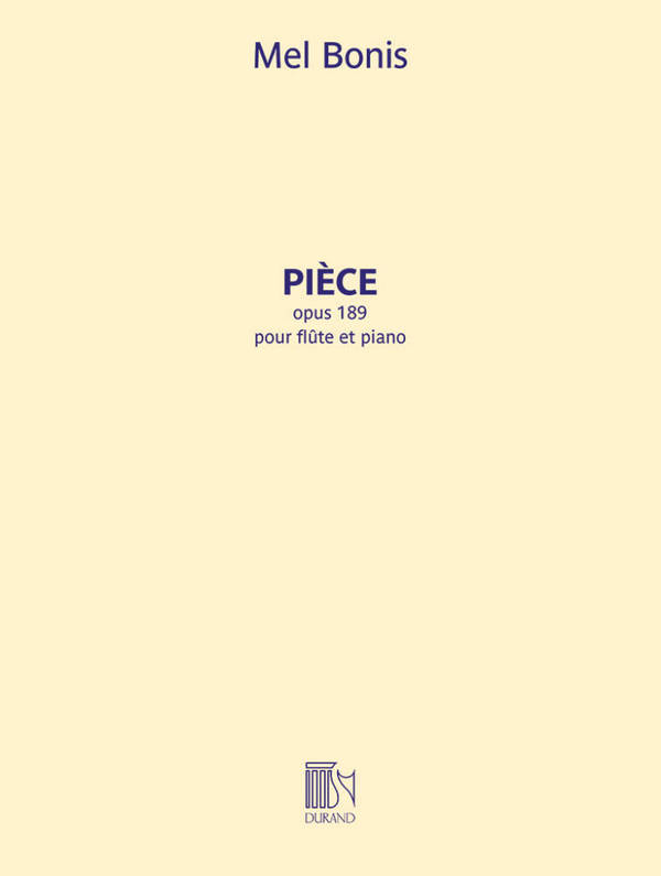 Pièce op.189&nbsp;&nbsp;pour flute et piano&nbsp;&nbsp;