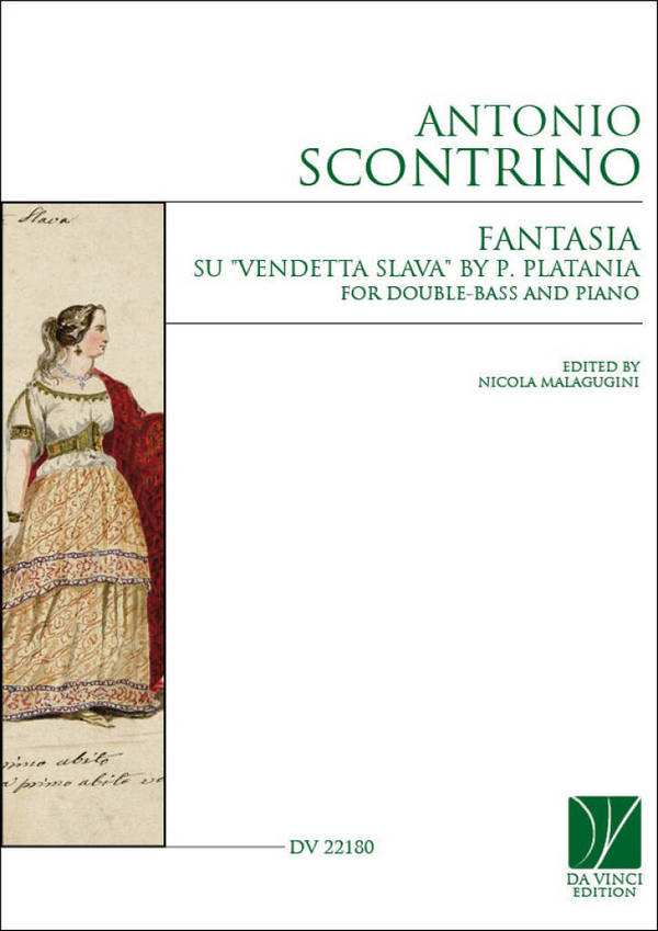 Fantasia su ''Vendetta Slava'' by P. Platani'  Double Bass and Piano  Book & Part[s]