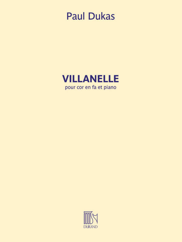 Villanelle  pour cor en fa et piano  