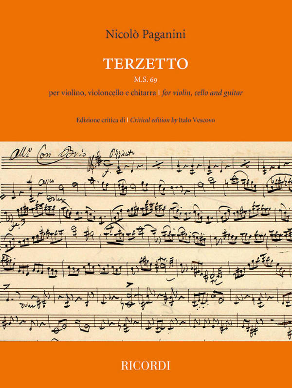 Terzetto M.S. 69&nbsp;&nbsp;Violin, Cello and Guitar&nbsp;&nbsp;Book & Part[s]