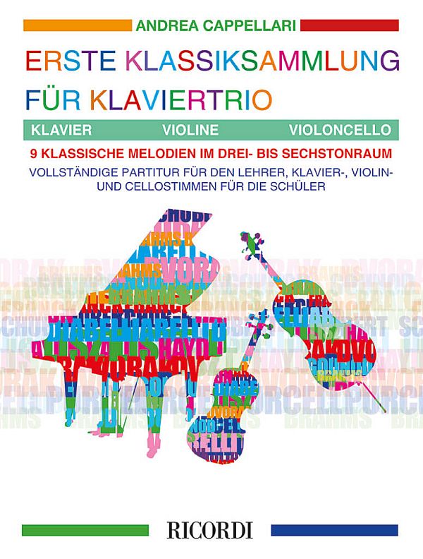Erste Klassiksammlung für Klaviertrio&nbsp;&nbsp;für Violine, Violoncello und Klavier&nbsp;&nbsp;Partitur und Stimmen