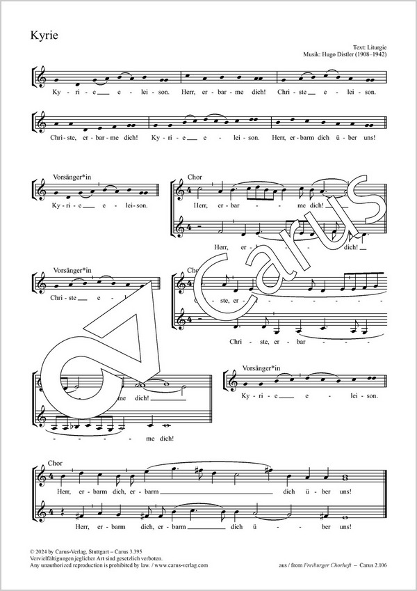 Kyrie  Coro SATB  Partitur