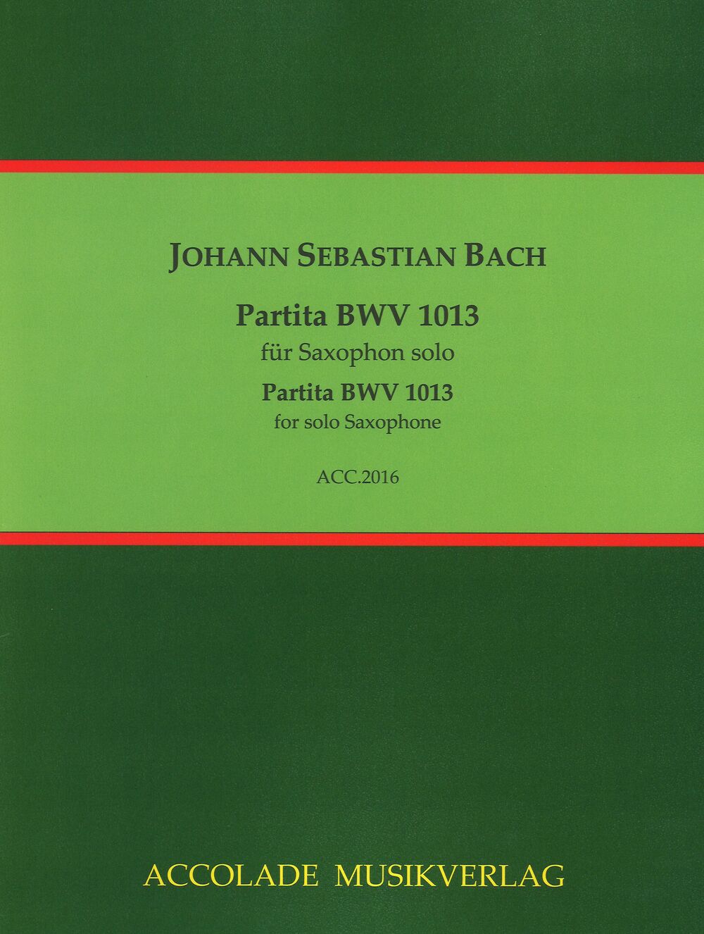 Partita BWV 1013&nbsp;&nbsp;für Saxophon solo&nbsp;&nbsp;