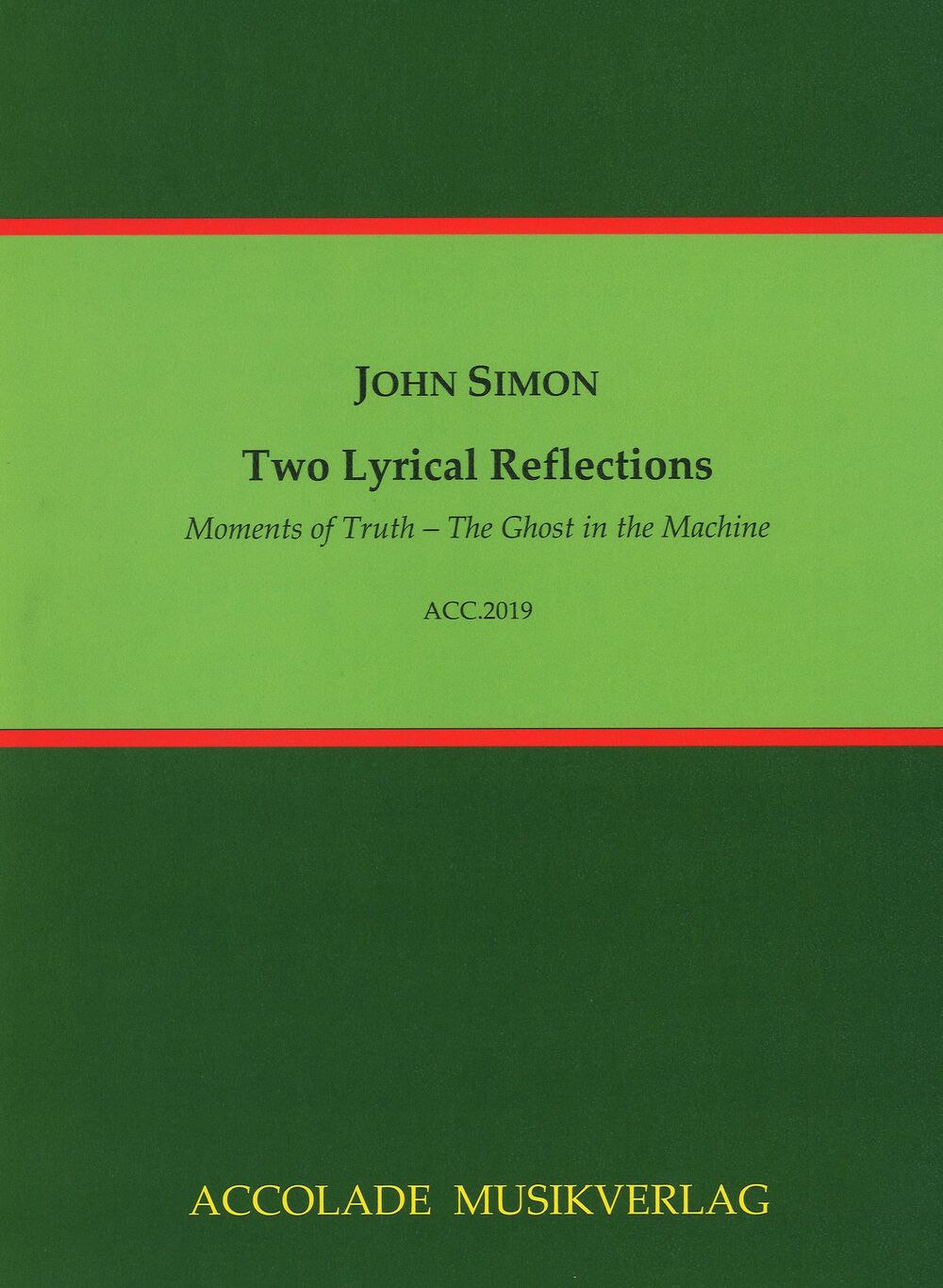 2 lyrical Reflections  for piano   