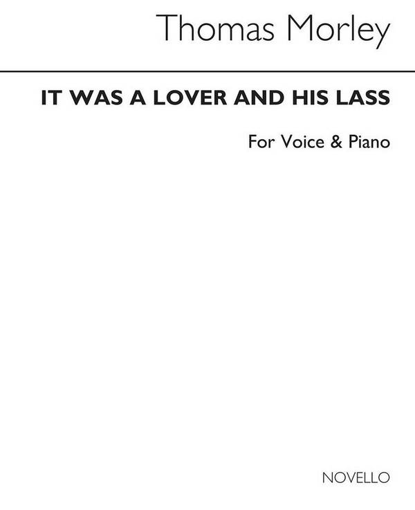 It Was A Lover and His Lass  Vocal and Piano  Klavierauszug