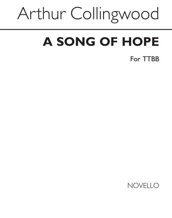 A Song Of Hope  TTBB  Klavierauszug