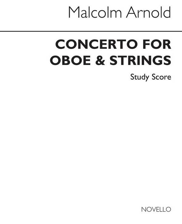Concerto For Oboe and Strings Op.39  Oboe and String Orchestra  Studienpartitur