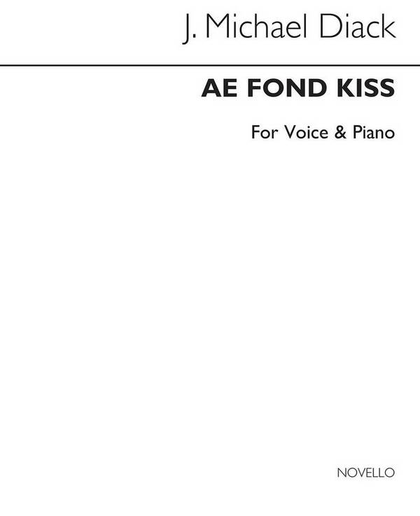 Ae Fond Kiss  Vocal and Piano  Buch