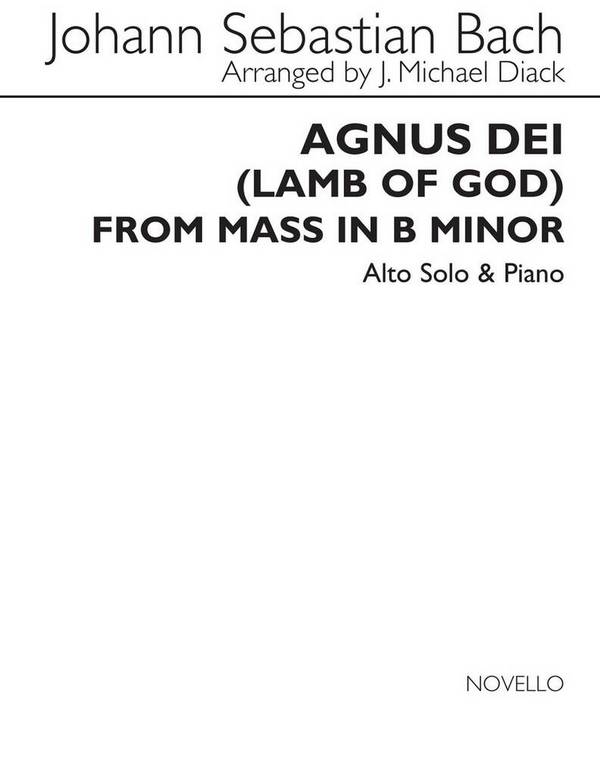 Agnus Dei  Alto Voice and Piano  Buch