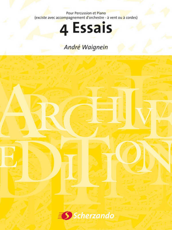4 Essais  Percussion  Buch