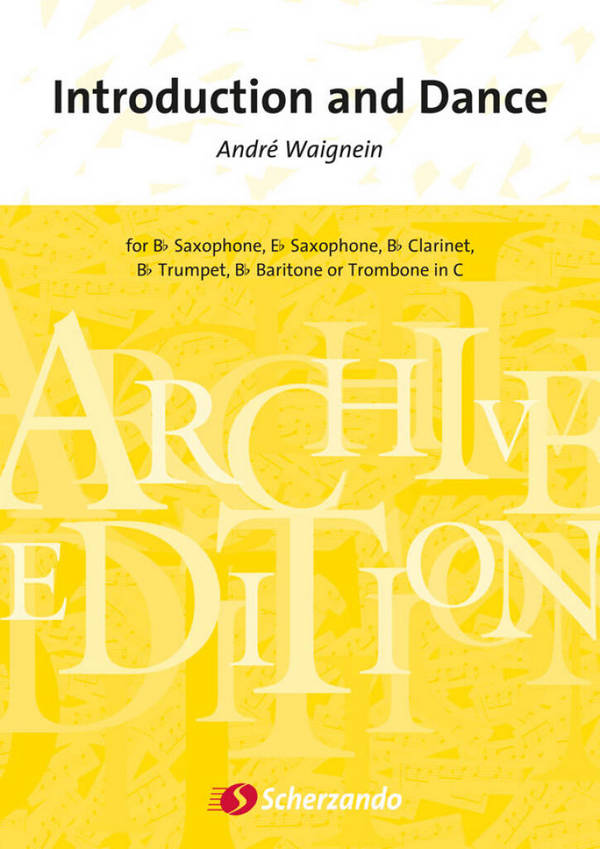 Introduction and Dance&nbsp;&nbsp;Saxophone&nbsp;&nbsp;Buch