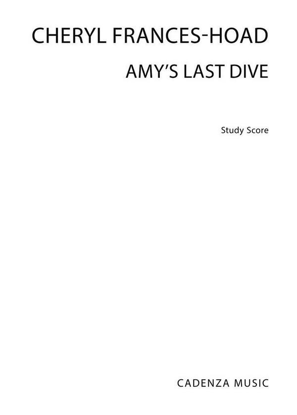 Amy's Last Dive  Soloists and Women's Choir  Studienpartitur