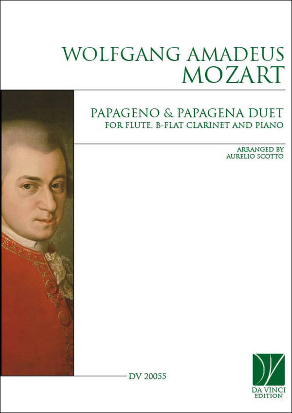 Papageno-Papagena duet,&nbsp;&nbsp;Flute, Clarinet and Piano&nbsp;&nbsp;Partitur + Stimmen
