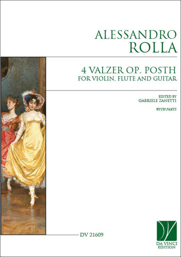 4 Valzer Op. Posth, for Violin, Flute and Guitar  Violin, Flute and Guitar  Buch + Einzelstimme(n)