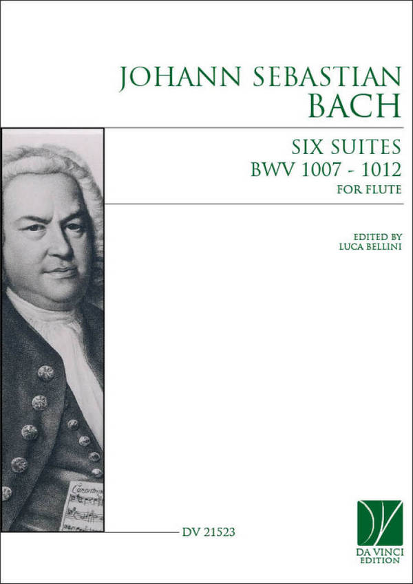 Six Suites BWV 1007 - 1012, for Flute&nbsp;&nbsp;Flöte&nbsp;&nbsp;Buch