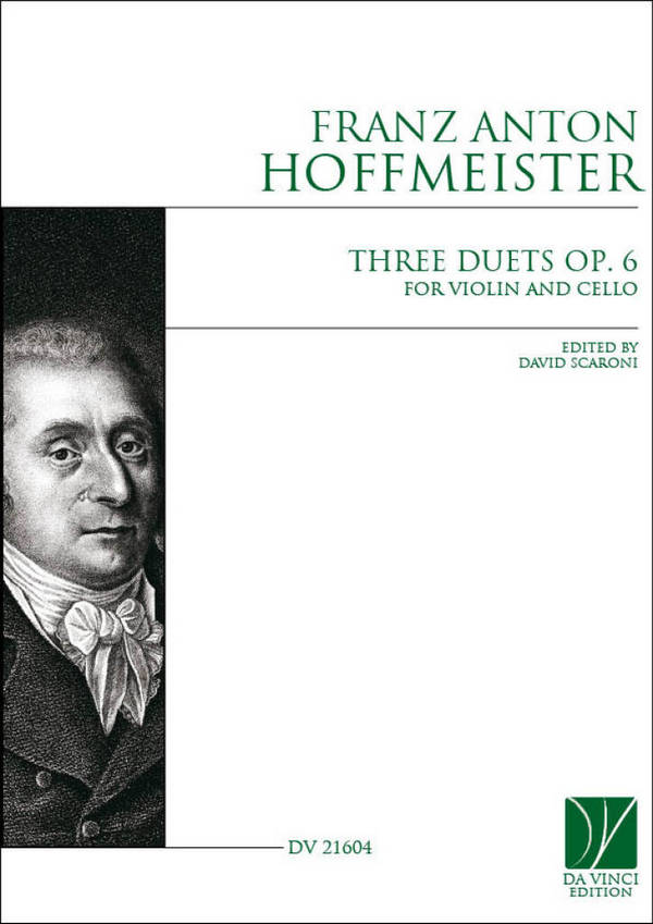 Three Duets op. 6, for Violin and Cello&nbsp;&nbsp;Violine und Violoncello&nbsp;&nbsp;Buch + Einzelstimme(n)