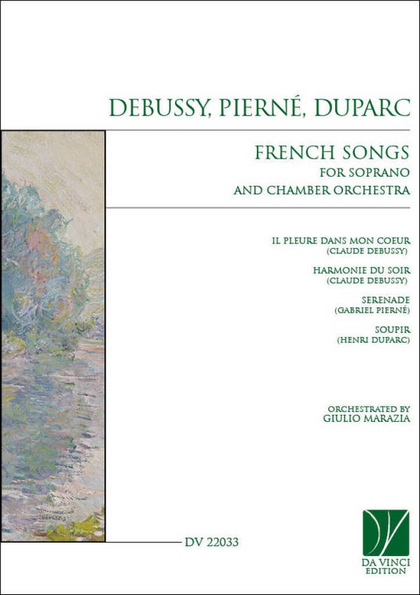 French Songs  Chamber Orchestra and Saxophone  Partitur + Stimmen