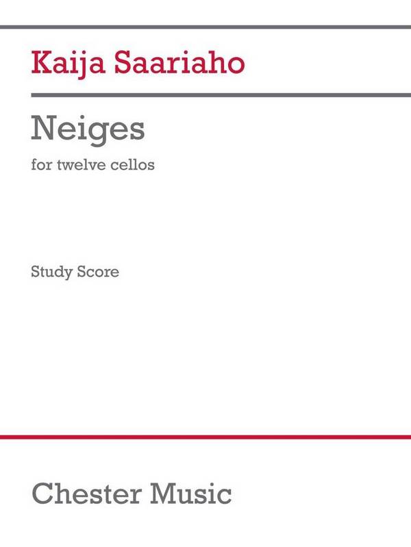 Neiges (version for twelve cellists)&nbsp;&nbsp;Twelve Cellos&nbsp;&nbsp;Studyscore