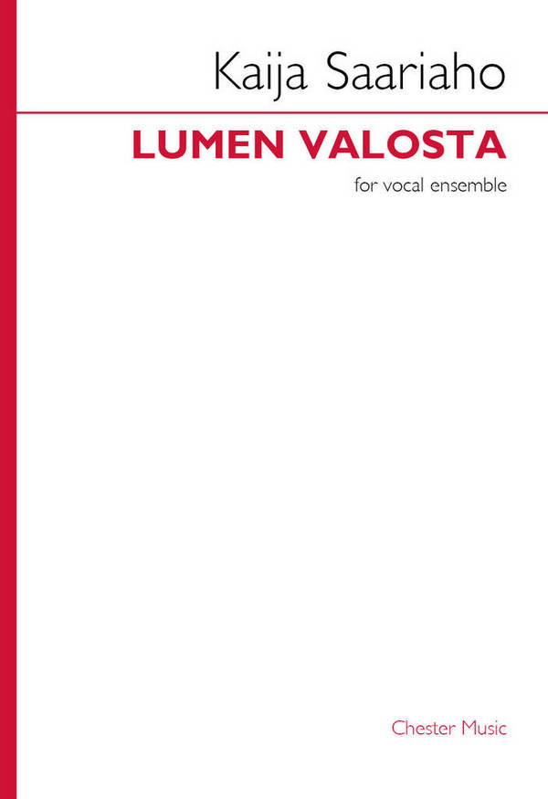 Lumen valosta&nbsp;&nbsp;Vocal Ensemble&nbsp;&nbsp;Choral Score