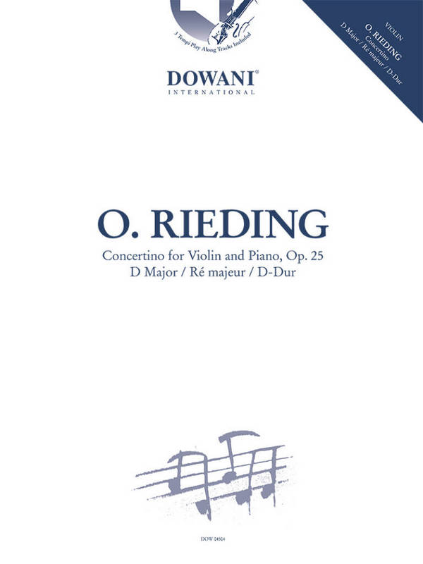 Concertino for Violin and Piano Op. 25 in D Major  Violin and Piano  Book & Part & A-Online