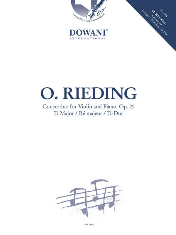 Concertino in D Major op. 25 (+Online-Audio)  for violin and piano   