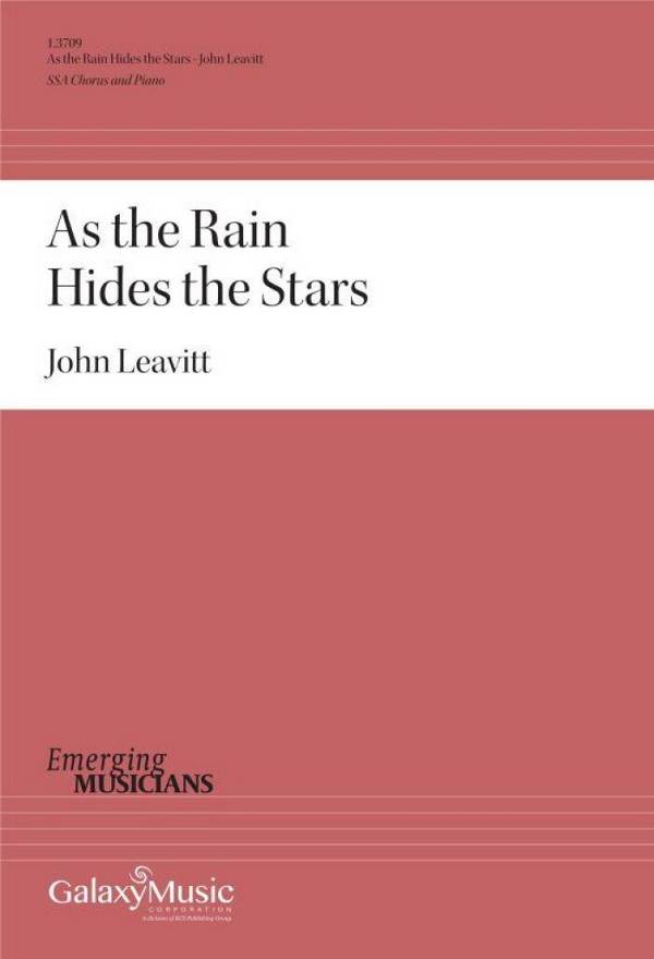 As the Rain Hides the Stars&nbsp;&nbsp;SSA and Piano&nbsp;&nbsp;Choral Score