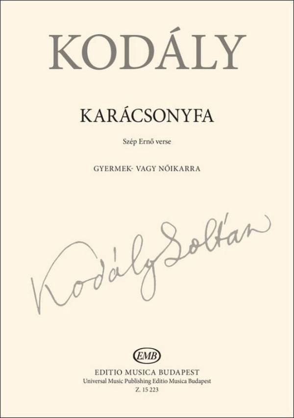 Karácsonyfa&nbsp;&nbsp;2-Part Choir&nbsp;&nbsp;Choral Score
