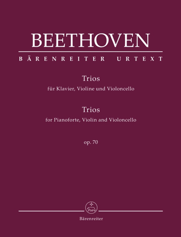 Trios op.70&nbsp;&nbsp;für Klavier, Violine und Violoncello&nbsp;&nbsp;Partitur und Stimmen 