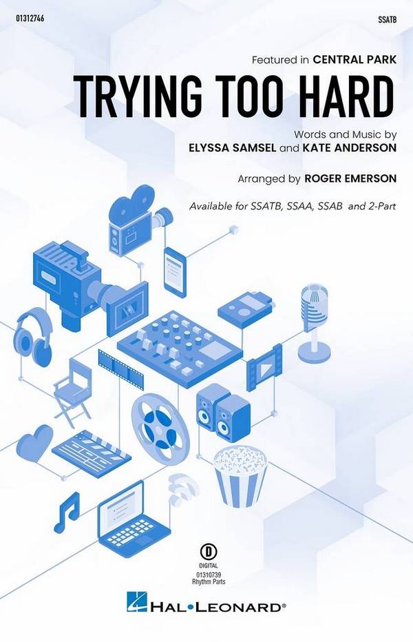 Trying Too Hard&nbsp;&nbsp;SSATB&nbsp;&nbsp;Choral Score