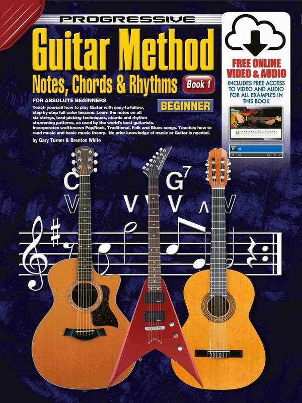 Progressive Guitar Method - Book 1&nbsp;&nbsp;Guitar&nbsp;&nbsp;Book & Media-Online