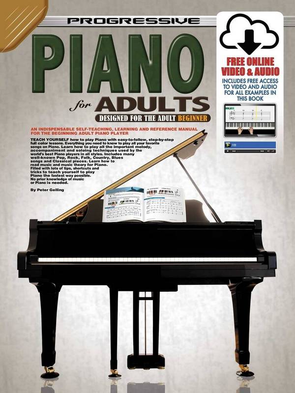 Progressive Piano for Adults&nbsp;&nbsp;Piano&nbsp;&nbsp;Book & Media-Online