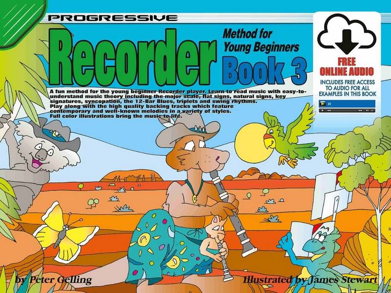 Progressive Recorder Method for Young Beginners 3&nbsp;&nbsp;Recorder&nbsp;&nbsp;Book & Audio-Online