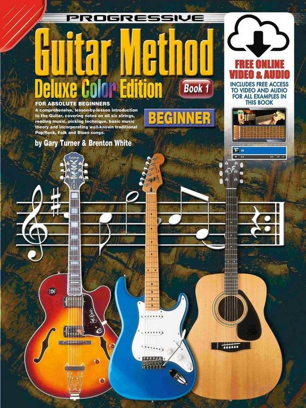 Progressive Guitar Method 1- Deluxe Color Edition&nbsp;&nbsp;Guitar&nbsp;&nbsp;Book & Media-Online