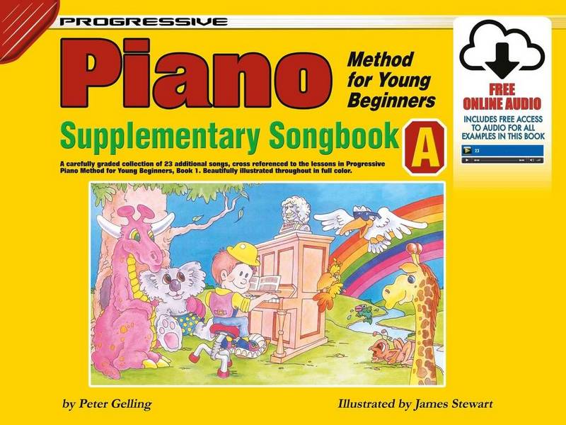 Progressive Piano Method for Young Beginners -A&nbsp;&nbsp;Piano&nbsp;&nbsp;Book & Audio-Online