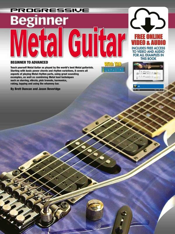 Progressive Beginner Metal Guitar&nbsp;&nbsp;Guitar&nbsp;&nbsp;Book & Media-Online