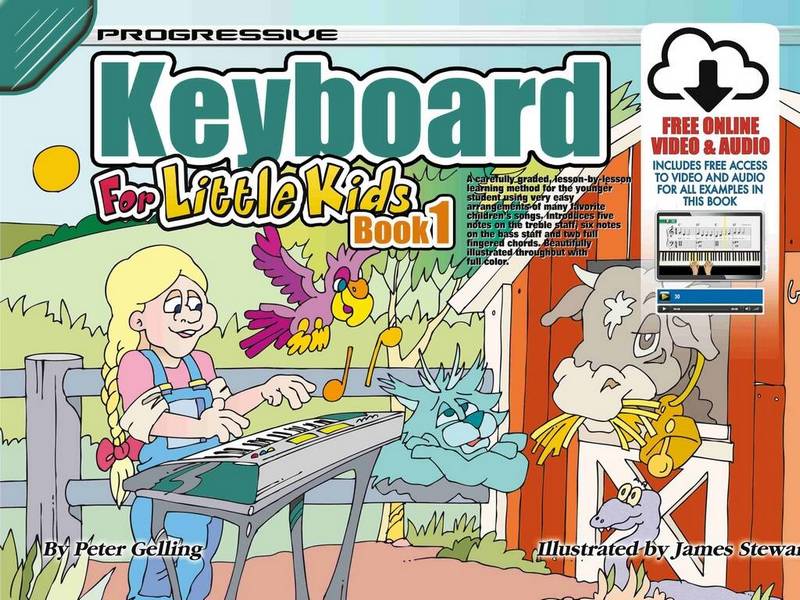 Progressive Keyboard for Little Kids - Book 1&nbsp;&nbsp;Keyboard&nbsp;&nbsp;Book & Media-Online