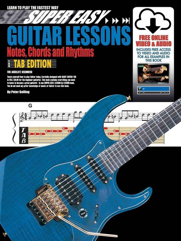 Super Easy Guitar Lessons&nbsp;&nbsp;Guitar&nbsp;&nbsp;Book & Media-Online