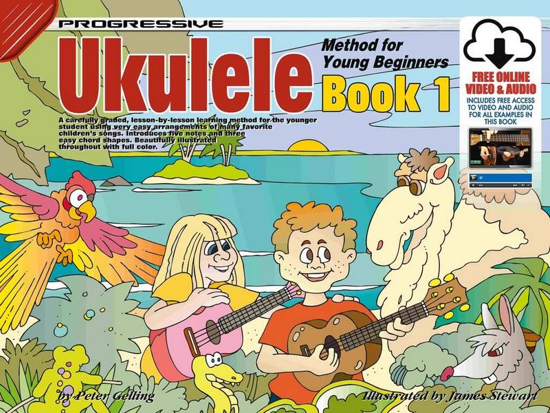 Progressive Ukulele Method for Young Beginners 1&nbsp;&nbsp;Ukulele&nbsp;&nbsp;Book & Media-Online