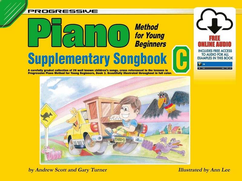 Progressive Piano Method for Young Beginners -C&nbsp;&nbsp;Piano&nbsp;&nbsp;Book & Audio-Online