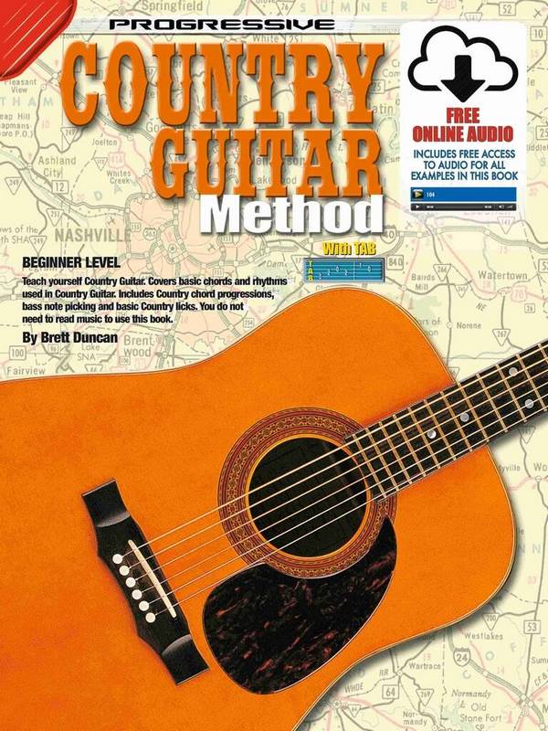 Progressive Country Guitar Method&nbsp;&nbsp;Guitar&nbsp;&nbsp;Book & Audio-Online