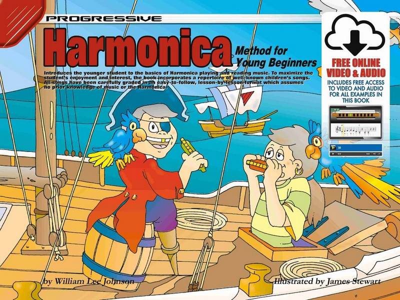 Progressive Harmonica Method for Young Beginners&nbsp;&nbsp;Harmonica&nbsp;&nbsp;Book & Media-Online