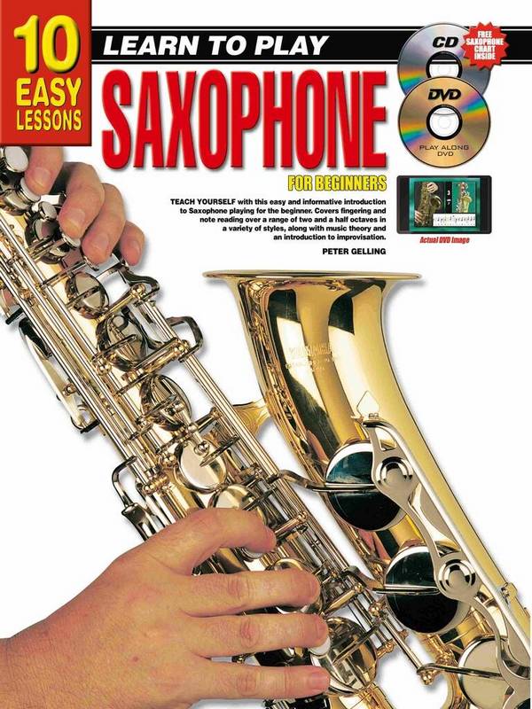 10 Easy Lessons - Learn To Play Saxophone&nbsp;&nbsp;Saxophone&nbsp;&nbsp;Book & Media-Online
