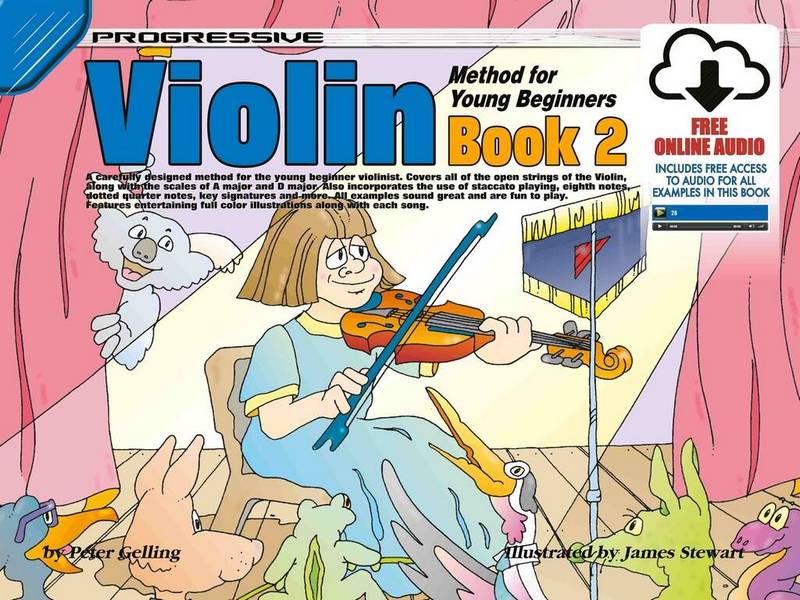 Progressive Violin Method for Young Beginners-Bk 2&nbsp;&nbsp;Violin&nbsp;&nbsp;Book & Audio-Online