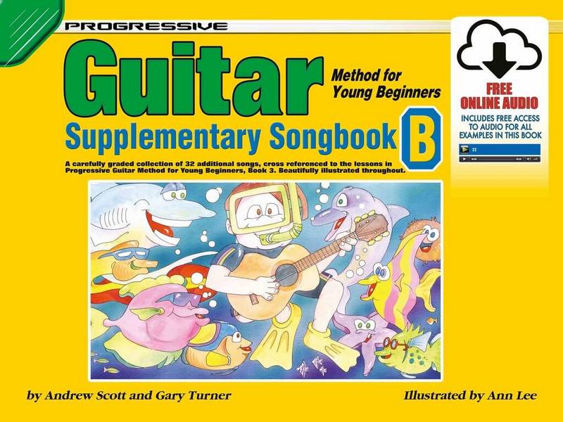 Progressive Guitar Method for Young Beginners - B&nbsp;&nbsp;Guitar&nbsp;&nbsp;Book & Audio-Online