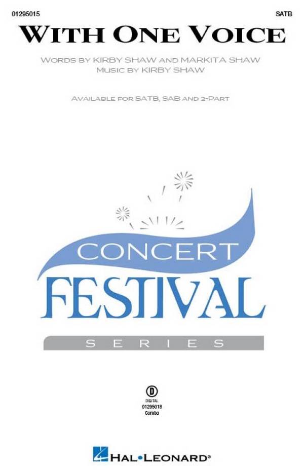 With One Voice&nbsp;&nbsp;SATB&nbsp;&nbsp;Choral Score