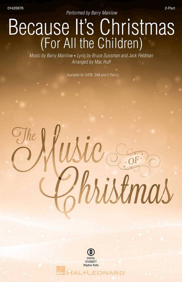 Because It's Christmas  2-Part Choir  Choral Score